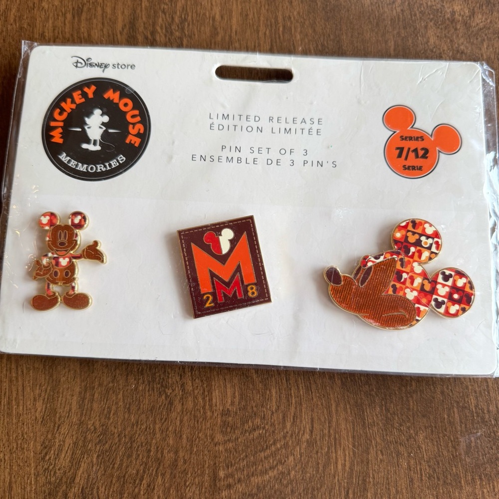 Disney Mickey memories pin set 7/12 limited edition